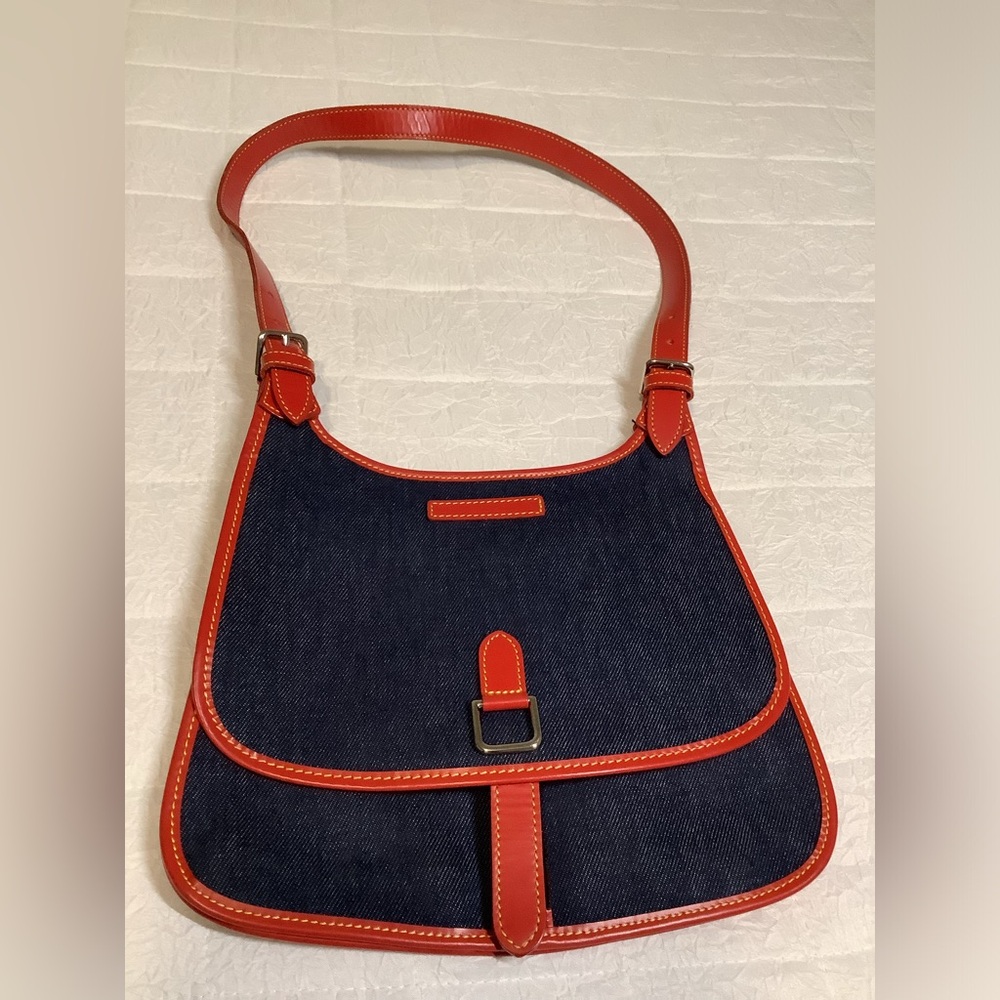 Dooney & Bourke Vintage Denim Sadle Bag